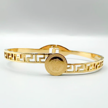 Royal Medusa Greek Cuff Bracelet