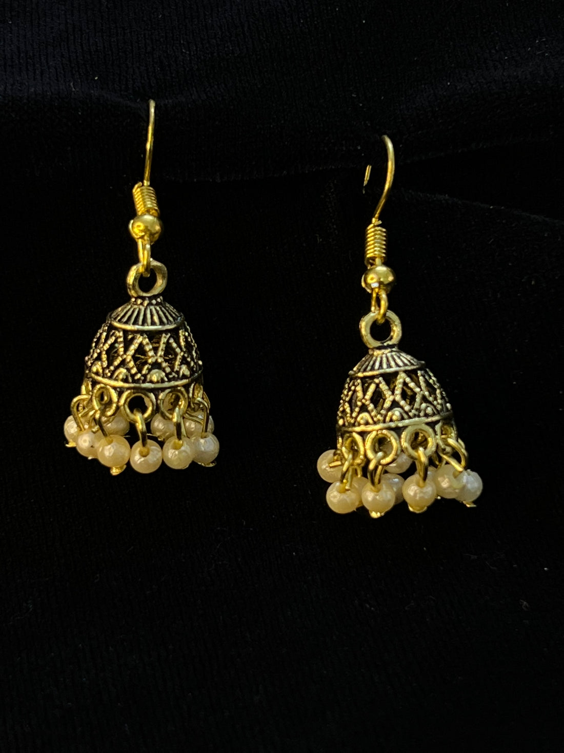 Classic Pearl Drop Jhumka Earrings