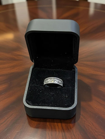 Silver Vintage Adjustable Ring (Standard Size)